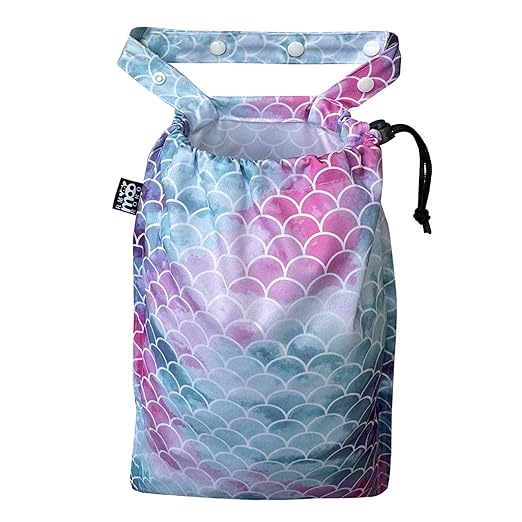 Cute Hanging Car Trash Garbage Bag 100% Leakproof Waterproof Multipurpose for Car Back Front Seat Console with Hanging Strap (Mermaid)