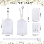 Amylove 48 Sets Leather Luggage Tags Bulk Wedding Favors Luggage Tags for Guests Bridal Gifts Wedding Bridal Shower Gift PU L