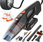 THINKWORK 20V Car Vacuum & Air Inflator, Dual Function High Power Handheld Cordless Vacuum with 18000pa Suction Power for Car