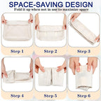 28 Pcs Packing Cubes Packing Organizers Luggage Organizer Bags Foldable Travel Luggage Cubes Suitcases Organizer Bags (Dark C