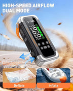 UTRAI Jump Starter with Air Compressor, 6000A Peak Battery Jumper Starter Portable (All Gas & 10.0L Diesel) with