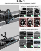 A2C Qi2 15W Wireless Car Charger CD Mount for MagSafe, Magnetic Wireless Charger Car Air Vent | CD Slot with TEC Thermoelectric Cooler Module, Fast Charging for iPhone 17 16 15 14 13 12 Series