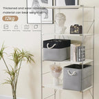 Large Storage Baskets- 16x12x12 inch Storage Bins for Shelves and Closet Organizing, Foldable Fabric Bin for Home Organizatio