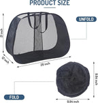 Seiritex Mesh Popup Laundry Hamper 2 Compartment, Collapsible Laundry Sorter Basket Foldable Hamper for Clothes, College Dorm