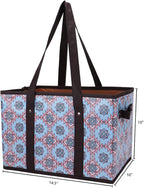 Foraineam Reusable Grocery Bags Set Durable Heavy Duty Tote Bag Collapsible Grocery Shopping Box Bag with Reinforced Bottom