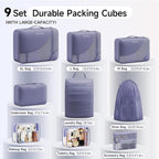 11 Set / 9 Set Packing Cubes for Travel,Gifts for Women Mom Kids,TSA Approved Bags for Makeup, Cosmetic, Toiletry, Organizers