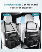 FLORICH Car Front Seat Organizer, Car Laptop Holder Backseat Organizer for Work, Automatic Document Holder Multi-Pocket Storage Organizer, Car Seat Back Storage Bag with Cup Holder