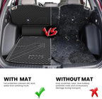 LASFIT Cargo Mat with Backrest Mat for Honda CR-V 2026 2025 2024 2023 (Gasoline & Hybrid & e:FCEV), All Weather Custom Fit TPE Trunk Mat Trunk Liner Cargo Liner with Seatback Mat (Upper Position)