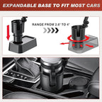 Frokom Cup Holder Expander for Car,Upgraded Car Cup Holder Expander Adapter with Offset Adjustable Base and 8" Tray, Fit Most