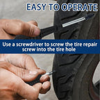 60 Pcs Tire Repair Rubber Nail, Tire Repair Nail Tire Repair Rubber Screws Fast Tool Self-Service Tire Repair Nail Vacuum Sui