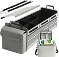 Car Trunk Organizer,115L Heavy Duty Collapsible Trunk Storage, with Insulated Leakproof Cooler Bag Vehicle Cargo Organizer with
