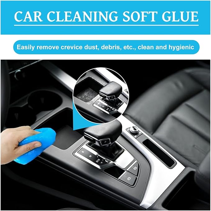 Car Cleaning Gel Slime - Remover for Interior, Keyboard, AC Vent & Electronics(I)