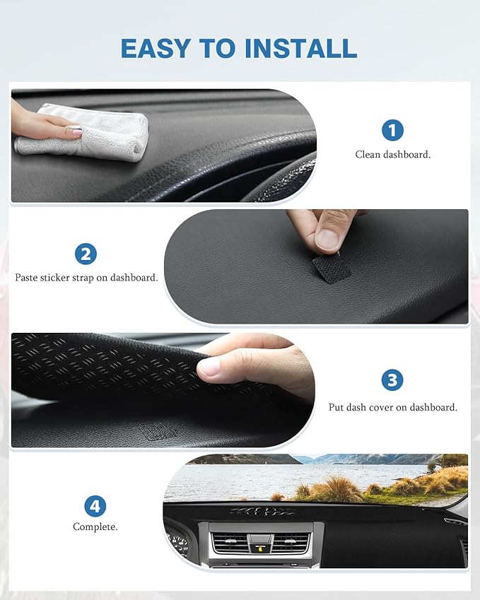 FIILINES Dash Cover for Nissan Altima 2013-2018, Dashboard Cover Altima Accessories Dash Mat Sunshade Nonslip Mesh Protector 