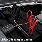 Portable Smart Jumper Starter Clamps Automotive Emergency Booster Clamp Cables Replacement Alligator Clamp for 12V Portable Car Jump Starter
