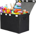 popoly Large Toy Box Chest Storage with Flip-Top Lid, Collapsible Kids Storage Boxes Container Bins for Toys, Playroom Organi