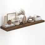 48"W x 9.3"D Floating Shelves for Wall, Wall Mounted Bathroom Shelves 1 Pack Deep Floating Shelf for Bedroom Kitchen Living R