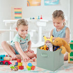 Stero Fabric Storage Bins 6 Pack Fun Colored Durable Storage Cubes with Fabric Handles Foldable Cube Baskets for Home, Kids R