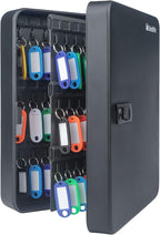 Uniclife 100 Position Key Cabinet with Combination Lock Resettable Black Digital Security Storage Box Steel Key Organizer wit