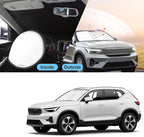 TINGLU Sun Shade for Volvo XC40 2019-2024 2025 2026 Accessories Windshield Sun Shade Window Shade UV Rays Protection Sun Visor Cover with Steering Wheel Sunshade Storage Bag