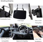 XINDELL Steering Wheel & Car Seat Tray - Universal Foldable Desk for Laptop, Food, Cup Holder - Portable Car Food Tray for Drivers, Kids, Road Trips - Fits All Vehicles