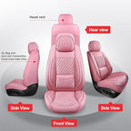 MIROZO Car Seat Covers Full Set,Universal Seat Covers Full Coverage Waterproof Leather Car Seat Protector Automotive Seat Cov