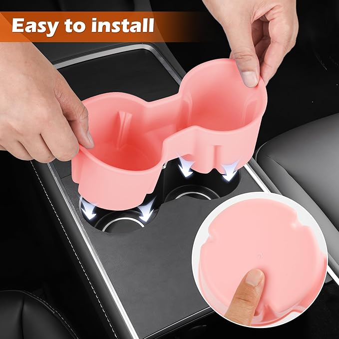 frani Center Console Cup Holder Designed for Tesla Model 3 2021-2023 Model Y 2021-2025,Tesla Interior Center Console Accessor