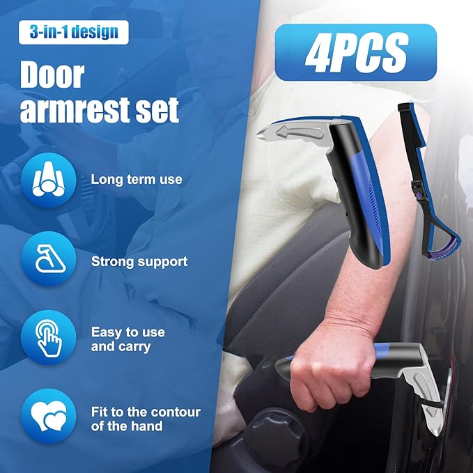 Car Handle Assist for Elderly, Portable Car Assist Support Handle, Multifunction Insert Door Latch Car Handle for Senior, Eld