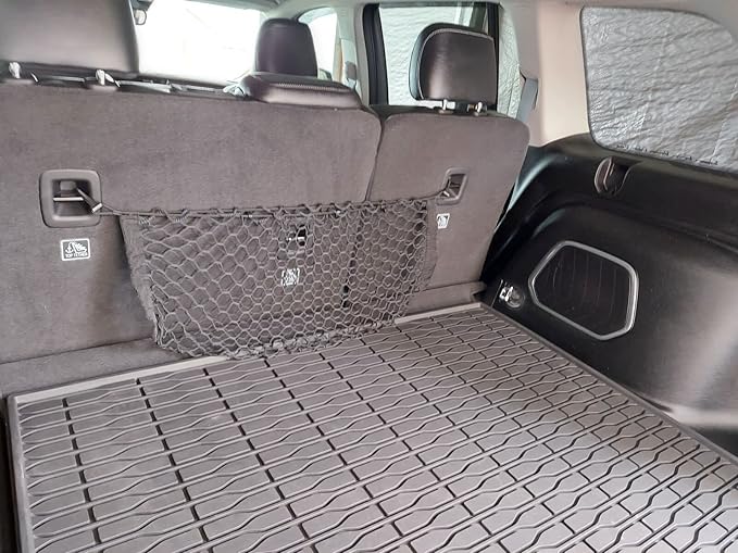 Trunk Rear Seats Organizer Cargo Net for Jeep Grand Cherokee L WL 2021-2025 - Envelope Style Cargo Net for SUV - Premium