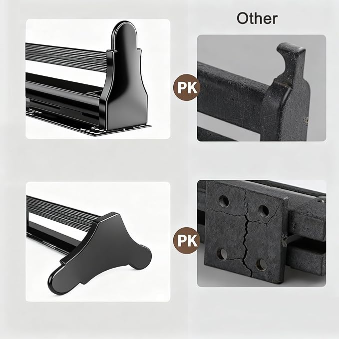 Pull Out Clothes Hanger Rail for Closet, Adjustable Heavy Duty Steel Clothes Storage Hanger Rack Bar for Pants Coats (392mm/1