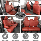 EKR Sienna Seat Covers for 2011-2020 Toyota Sienna XLE,Limited,Limited Premium,7 Seats,2nd Row Captain Seats W/Legrest,Seat C