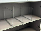 LikeU Shelf Dividers for Closets,Clear Acrylic Shelf Divider for Wood Shelves and Clothes Organizer/Purses Separators Perfect
