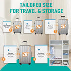 Travel Vacuum Storage Bags with Rechargeable USB Air Pump, Space Saver Vacuum Seal Bags for Luggage, Sealer Compression for C