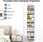 Mefirt Over The Door Organizer, 8 Shelf Door Hanging Organizers with 8 Large Capacity Pockets, Back of Door Organizer Storage