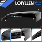 Driver Side Mirror Cover Replacement for Honda Civic 2016-2021, Insight 2019-2021 - Left Side Mirror Covers, Rear View Mirror Cap Carbon Fibre