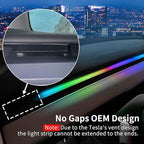 2025-2021 Tesla Model 3/Y Interior Neon Lights for Dashboard, RGBIC Color Changing LED Strip Lights with App & Remote Control,Tesla Model 3/Y Accessories(Not Fit for M3 Highland & My Juniper)