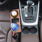 Brown Multifunctional Car Cup Holder Car Seat Organizer Gap Filler Bottle Phone Storage Organizer