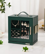 Homde Jewelry Box for Women Large: Rotating Organizer for Ring Earring Necklace Bracelet - 7 Drawers Storage for Dresser (For
