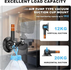 COMAN 3'' Suction Cup Camera Mount with Ball Head Magic Arm, Metal Camera Suction Mount for Action Cameras iPhone, Quick Release Car Mount with 1/4" & 3/8" Mounting Holes for Car Windshield Window