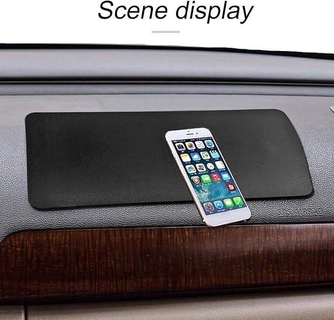 2pack Sticky Upgraded Anti-Slip mat - Non-Slip Rubber, 10.6 X 5.9 Inches - Universal Car Dashboard Sticky Mat for Phone, Sung