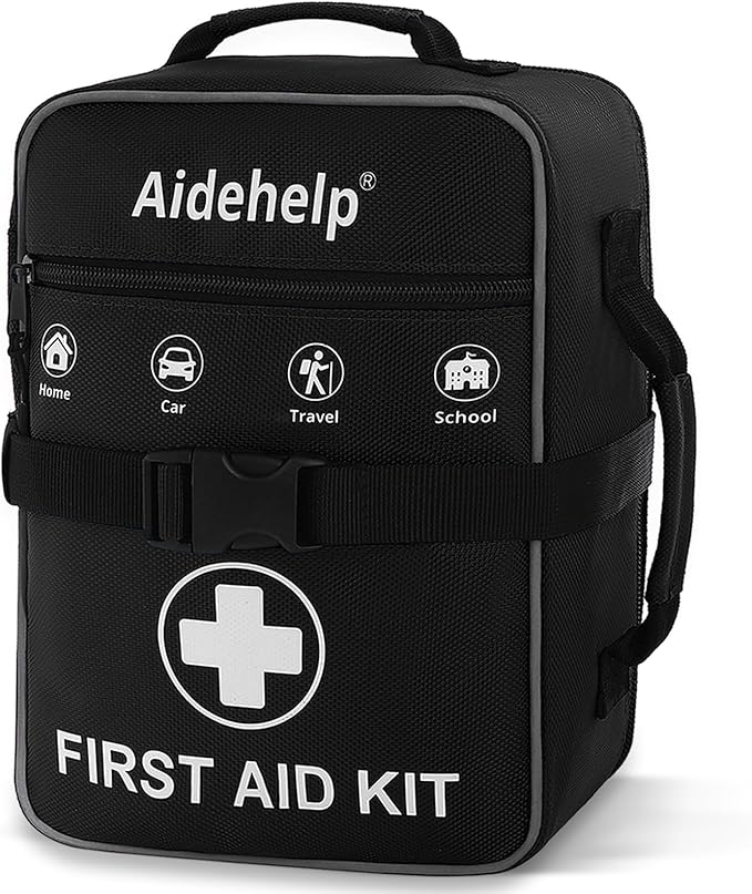 520 Pieces Premium First Aid Kit - Large Emergency Medical Kit for Survival, Car, Home, Travel, Camping, Backpack, Hiking, Sc