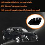 Left Driver Side Replacement Mirror Cover Compatible with Nissan Altima 2019 2020 2021 2022 2023 2024 2025 Side Rearview Mirror Cap Cover Without Turn Signal Light (Glossy Black)