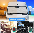 Mercedes Sprinter Sun Shade 2019-2023 | 3-Piece Van Window Covers with Thermal Insulation & UV Protection | Car Window Shades (Front Windshield & Side Covers)