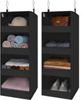 GRANNY SAYS 4-Shelf Hanging Organizer, Closet Hanging Shelves, Closet Hanging Storage Organizers, Organization for Bedroom, L