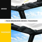 Tactical Sun Visor Organizer Visor Storage Compatible with 2012-2018 Jeep Wrangler JK 2/4 Door Accessories Car Sun Visors Sunglasses Holder Webbing Molle Panel, 2x Driver Passenger