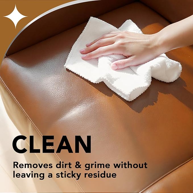 Weiman Leather Cleaner and Conditioner for Furniture - 12 Ounce - 2 Pack - Ultra Violet Protection Help Prevent Cracking or F