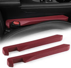 UREHEPO 2pcs Elastic Car Seat Gap Filler Organizer, Universal Interior Car Accessories to Stop Things from Dropping and Add Style for Car SUV and Truck, Fill The Gap Between Seat and Console - Red