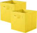 ShellKingdom Storage Bins, Foldable Fabric Storage Cubes and Cloth Storage Organizer Drawer for Closet and Toys Storage, 2 Pa