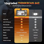 THINKCAR THINKSCAN 662 OBD2 Scanner,Car Diagnostic Tool with Bidirectional Active Test,Car Scanner Engine ABS SRS