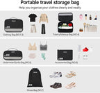 Hanke 7 Set Compression Packing Cubes for Travel, Expandable Large Packing Cubes for Suitcases and Backpack, Luggage Packing 