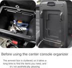 3PCS Center Console Organizer for Honda 2023 2024 2025 2026 CRV Accessories Middle Console Organizer CR-V Interior Armrest Insert Tray Hidden Storage Box Secret Compartment